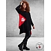 FRENZI TUNIEK Zwart/ROOD Konijntjes