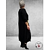 FRENZI Jurk Lang Zwart  Applicatie Women's