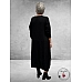 FRENZI Jurk Lang Zwart  Applicatie Women's