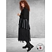 DYB Jurk Zwart Mesh/Leerlook
