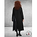 DYB Jurk Zwart Mesh/Leerlook