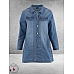 GOZZIP Spijkerjas Amela Licht Blauw