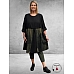 GOZZIP Tuniek Klarissa  Zwart/Olijf