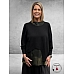 GOZZIP Shirt Klara Zwart/Olijf A-Lijn