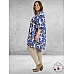 GOZZIP Tuniek Meta Blauwe Bloemen