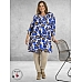 GOZZIP Tuniek Meta Blauwe Bloemen