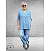 Leah Curve Blouse Denim Look Lyocell