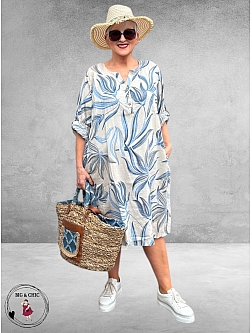 Leah Curve Tuniek-Jurk-Linnenmix 