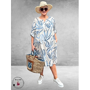 Leah Curve Tuniek-Jurk-Linnenmix 