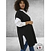 KAFFE CURVE Poncho Cannett Zwart