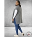 KAFFE CURVE Poncho Cannett Grijs
