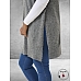 KAFFE CURVE Poncho Cannett Grijs