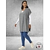 KAFFE CURVE Poncho Cannett Grijs