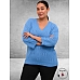 KAFFE CURVE Knit Pullover Carlie Ebb And Flow