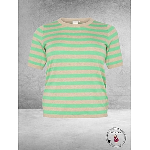 KAFFE CURVE Trui Lizzy Feather Gray/Green