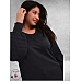 KAFFE CURVE Trui Plooimouw Black Oyster