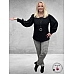 KAFFE CURVE Blouse Tina Lace Zwart