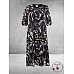 KAFFE CURVE Maxi Jurk MARGA  Blauw-Grijs