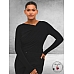 KAFFE CURVE Aidi Wrap Shirt Black Deep