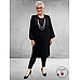 KAFFE CURVE Jurk Loni Black Deep