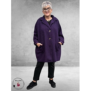 NEW COLLECTION Tussenjas Bouclé  Paars