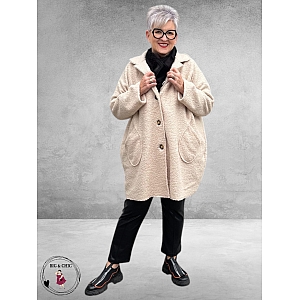 NEW COLLECTION Tussenjas Bouclé  Beige