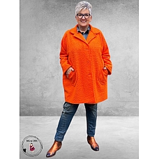 NEW COLLECTION Tussenjas Bouclé Oranje