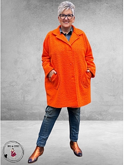 NEW COLLECTION Tussenjas Bouclé Oranje