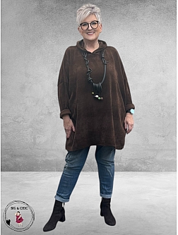 New Collection Trui met Capuchon Bruin