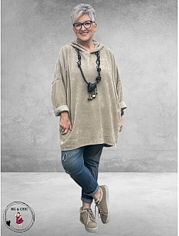 New Collection Trui met Capuchon Beige