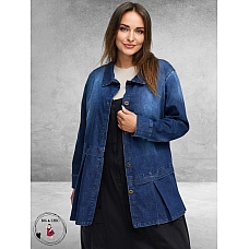 KEKOO Blouse Jas Indigo Denim