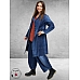 KEKOO Indigo Overgangs Mantel 
