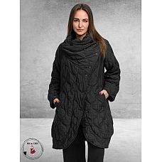 KEKOO Mantel Jas Ysmara Zwart