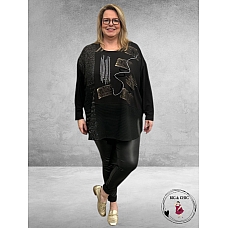 MAXLIVE Shirt Zwart/Goud