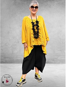 Moonshine Tuniek High-Low Geel