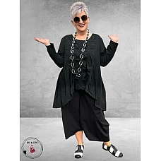 Moonshine Tuniek High-Low Zwart