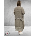 Moonshine Linnen Jurk Met Jasje Taupe 