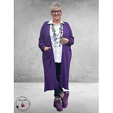 NEW COLLECTION Vest Gebreid Paars