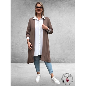 OPHILIA Lange Vest NENA Taupe