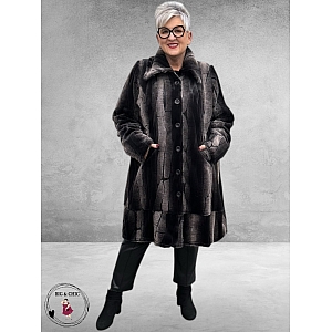 OPHILIA Mantel Oprah Fake Fur Brown