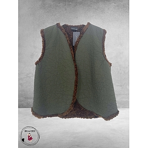 OPHILIA  Bodywarmer Espen Teddy Olive