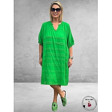 Orientique Jurk  Essentials Parakeet Groen