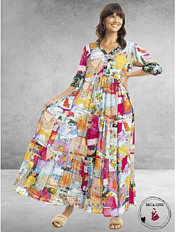 ORIENTIQUE Maxi Jurk Lana