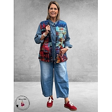 ORIENTIQUE Bodywarmer Night Boats Reversible