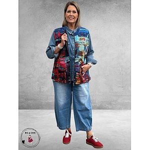 ORIENTIQUE Bodywarmer Night Boats Reversible