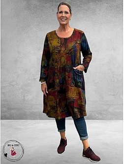 ORIENTIQUE Curved Layer Jurk Japan Street 