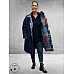 ORIENTIQUE Jas Kantha Patch Blauw