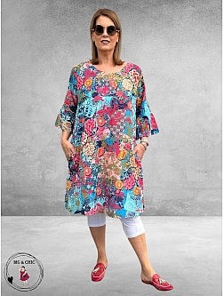 Orientique Jurk Ikebana Bloemenprint