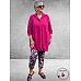 ROBELL Broek Rose Slim Fit Lila-Pink-Wit 