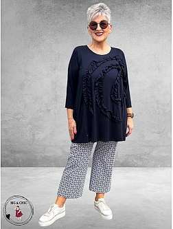 ROBELL Broek Joella Flair Blauw/Wit 